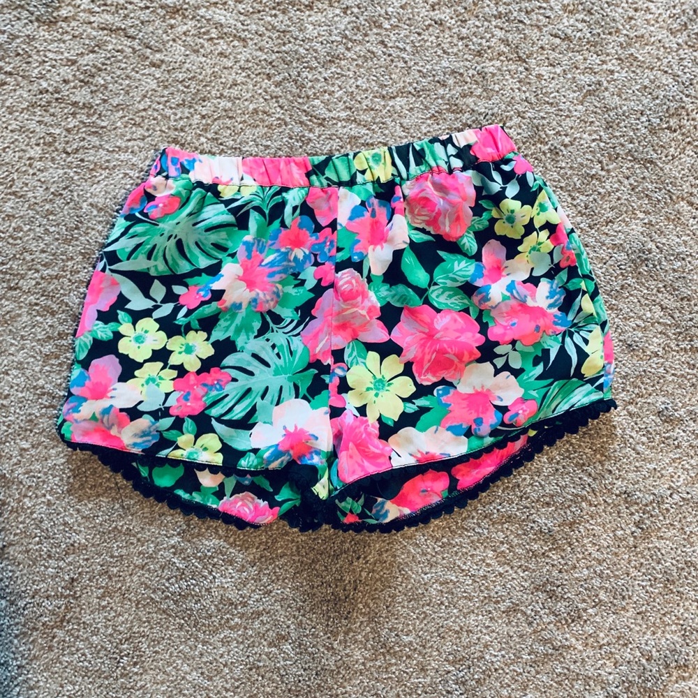 LA Hearts Floral Chiffon Shorts | size S